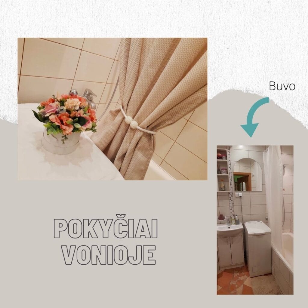 pokyčiai vonioje