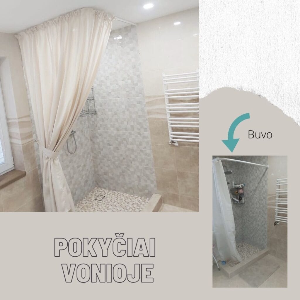 pokyčiai vonioje