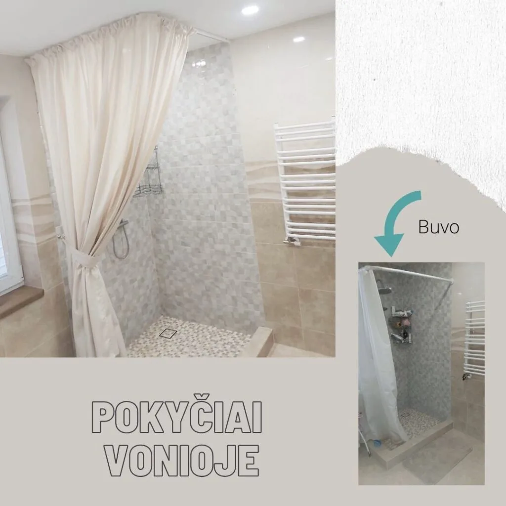 pokyčiai vonioje