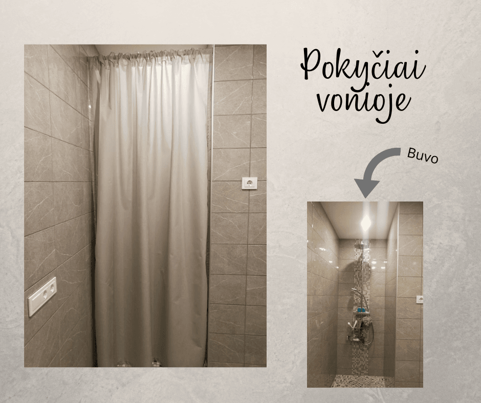 pokyčiai vonioje
