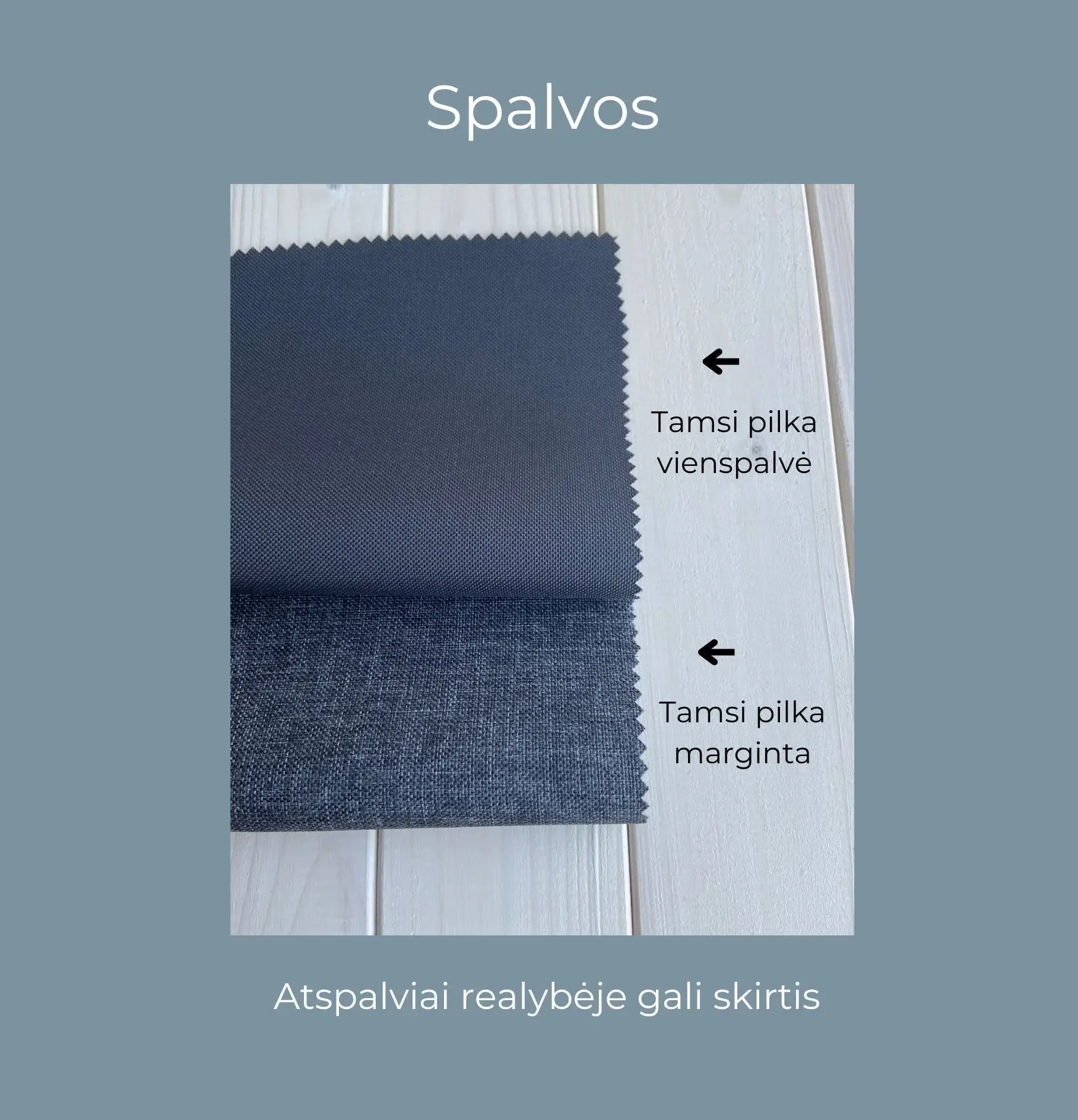 tamsiai pilka terasos uzuolaida